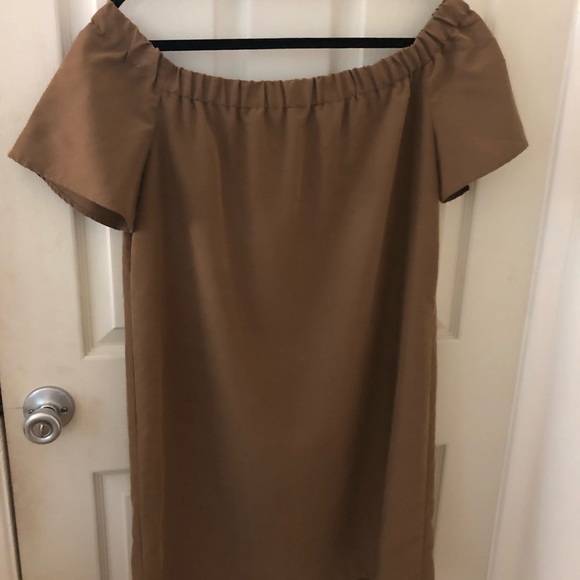 Brown off shoulder dress - Picture 2 of 2
